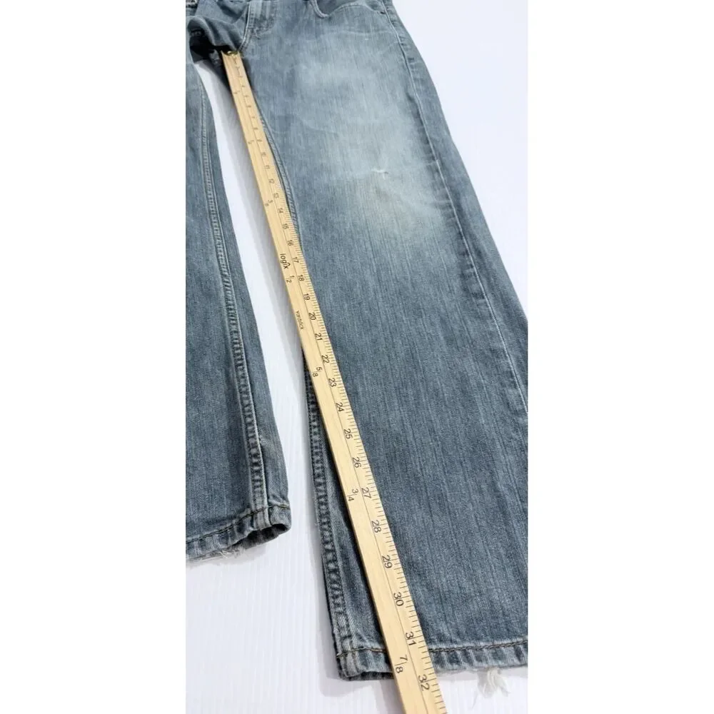Levi's 559 Relaxed Straight Fit Distressed Denim Jeans Mens Size 33x32